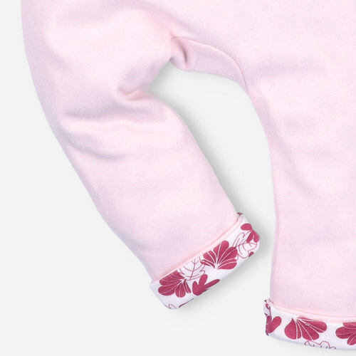 Wesoła Panda Spodnie dresowe z bawełny organicznej Nini różowy