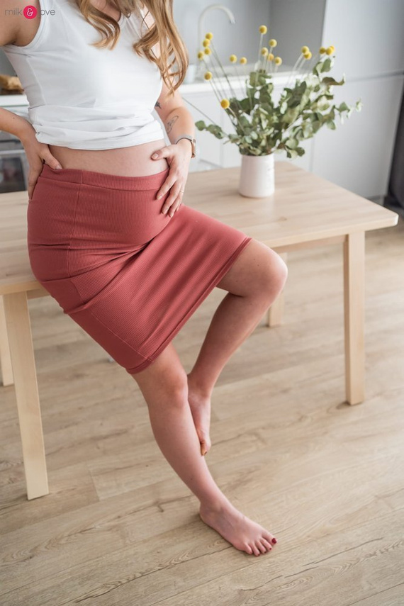 Spódnica ciążowa Tummy Milk&Love morska zieleń