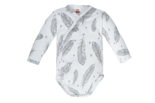 "WHITE ANGELO" Makoma Body baby z długim rękawem druk