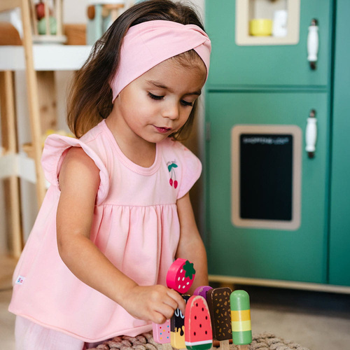 Strawberry & Love Eevi Sukienko-body, krótki rękaw - róż 