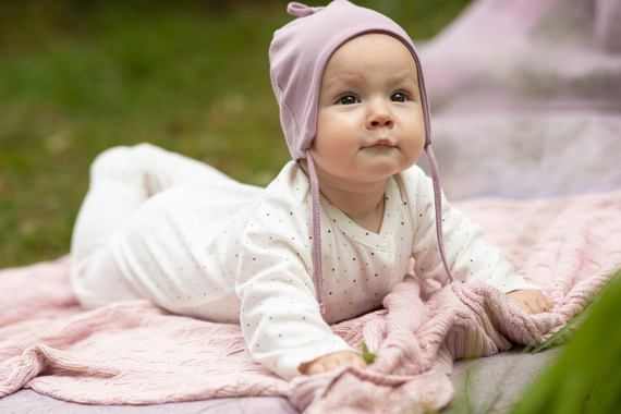 Magic Vibes Pinokio Czapka niemowlęca wiązana - różowy