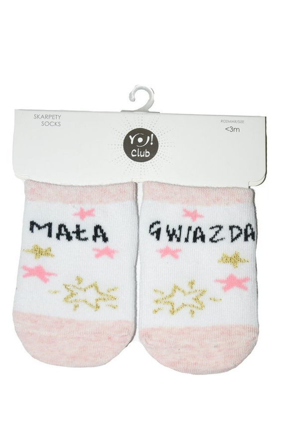 SK-06C A'6 Skarpetki dla dziewczynki z ozdobnym wzorem YO! mix kolor