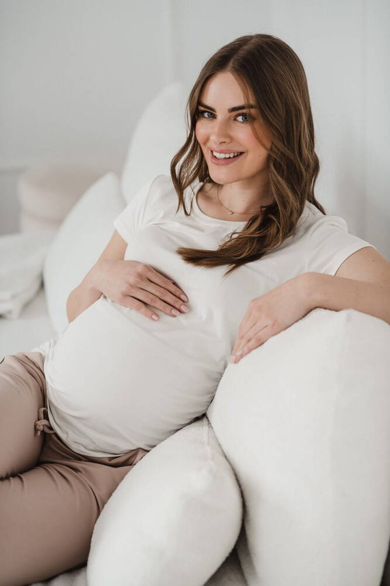 Belly Milk&Love bluzka ciążowa kremowobiały