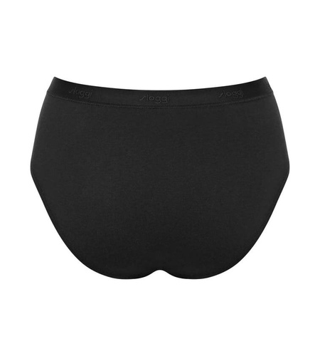 Go Casual Midi Figi Damskie 2-pak Sloggi - black
