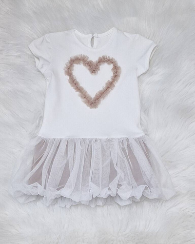 Angell II Bamabrillo Sukienka dziewczęca pudrowy róż