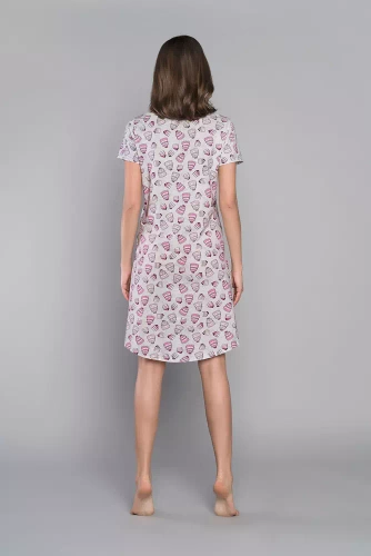 Dolce Italian Fashion Koszula nocna, do karmiernia, krótki rękaw - druk