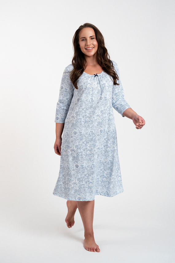 Antonia koszula nocna Italian Fashion - druk niebieski