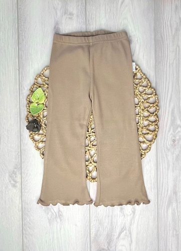 LJ816 Mamatti Legginsy dziewczęce dzwony - brązowy 