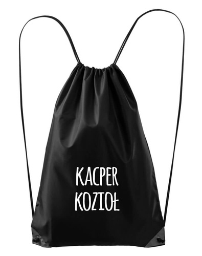 Worek do szkoły na buty WF z personalizacją Moocha różowy 