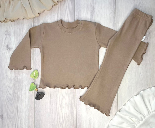 BI016 Mamatti Bluzka dziewczęca - brążowy