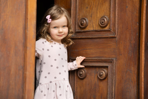 Julia Pinokio Tunika z nadrukiem - róż druk