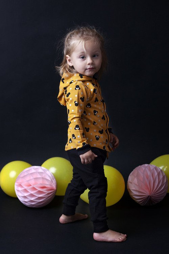 Dres dla dziewczynki "MIKI" Makoma żółty