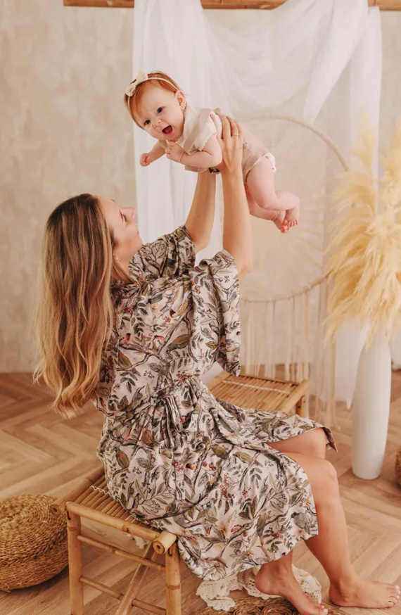 Ornithology Kimono Szlafrok bambusowy Makaszka