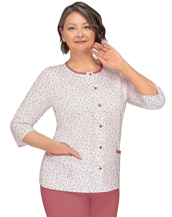 Piżama Kasia II 266 Martel bordowa – damska piżama bawełniana zapinana na guziki