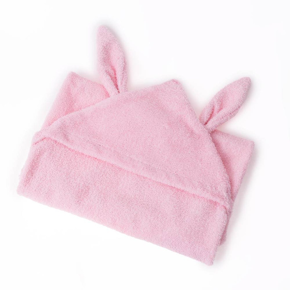 Pink ręcznik Niemowlęce okrycie kąpielowe Sensis - różowy