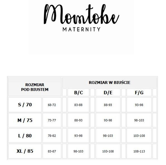 Sport Black biustonosz do karmienia Momtobe czarny