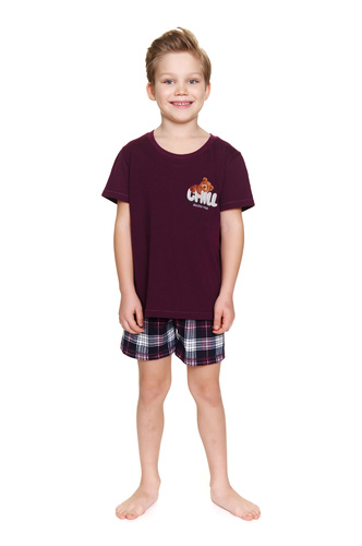 Piżama dziecięca 7202 Unisex Doctor Nap - burgundy