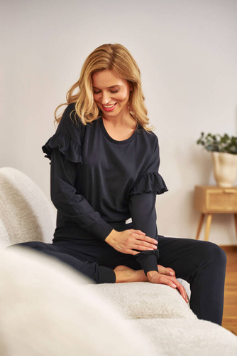 4351 Piżama Damska Doctor Nap - black