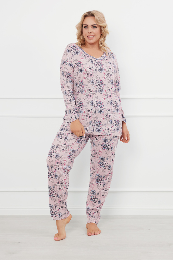 Toliana Piżama Damska długi rękaw, długie spodnie Italian Fashion