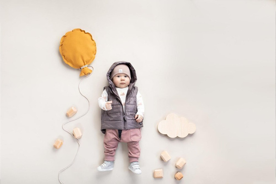 "Dreamer" Pinokio Kamizelka rozpinana dziecięca - szary