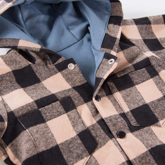 Jump Eevi Bluza rozpinana z kapturem - czarny/beżowy