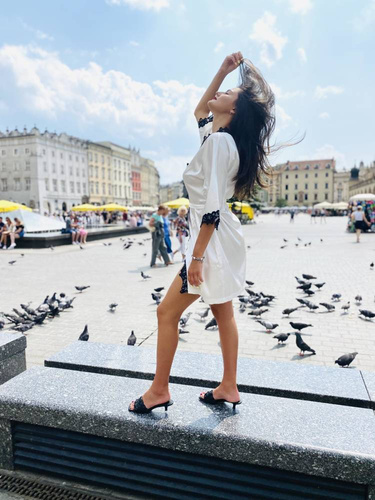 929 Kleoree Szlafrok damski De Lafense - pearl 