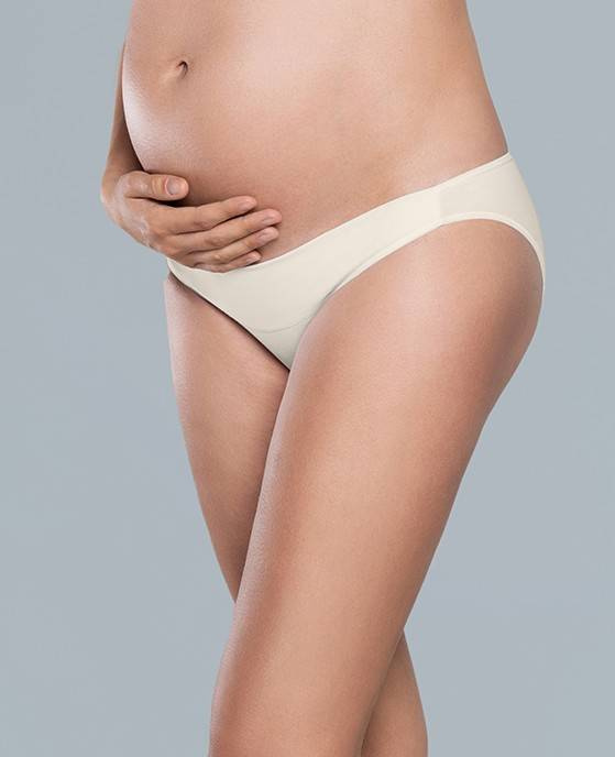 Lux mini figi ciążowe Italian Fashion - nude/pudrowy