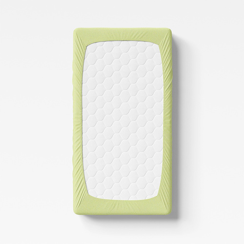 Eevi Prześcieradło dziecięce frotte - jasny zielony