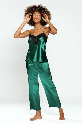 Sadie Komplet Damski Piżama DKaren - zielony