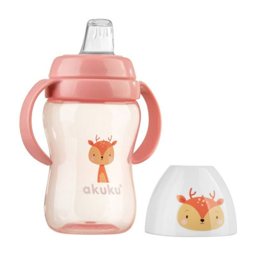 ALA0221 Jelonek Bidon z miękkim ustnikiem Akuku pomarańczowy