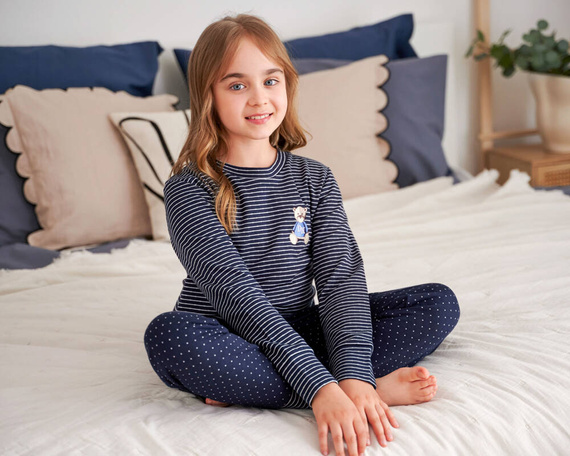 Piżama dziecięca 5255 Unisex Doctor Nap - navy blue