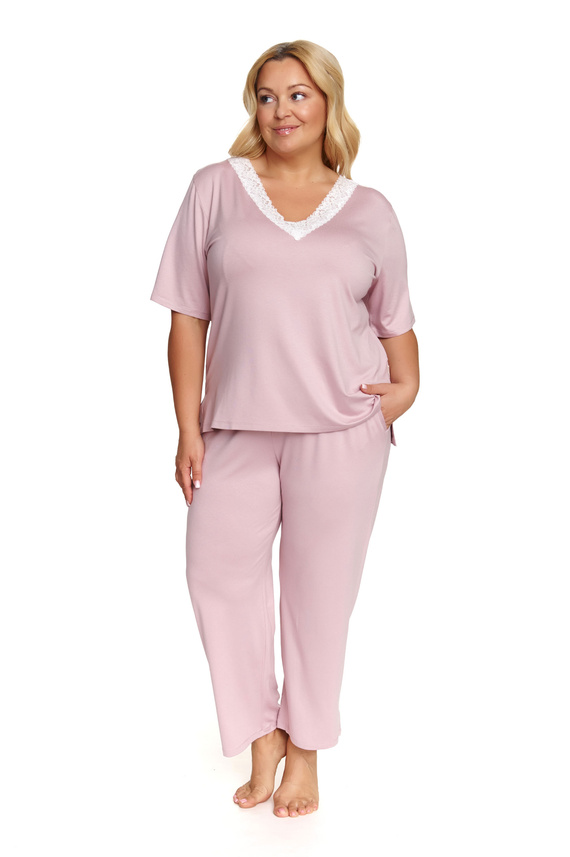 7154 Piżama Damska Plus Size Doctor Nap - papaya