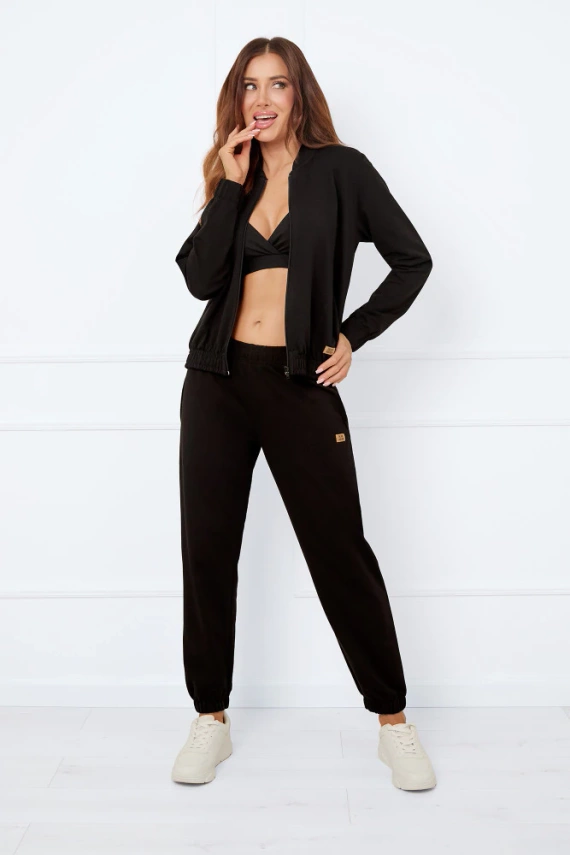 Caro Bluza damska bomberka Italian Fashion - czarny