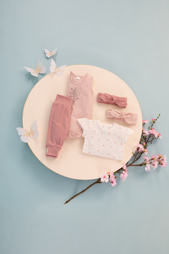 Summer Mood Pinokio Body dla dziewczynki na ramiączkach - róż