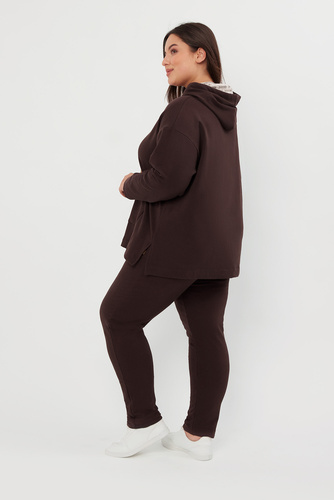 Lagos Bluza damska z kapturem Italian Fashion - brązowy