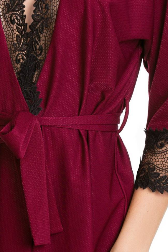 05093 Szlafrok damski Mediolano - burgund