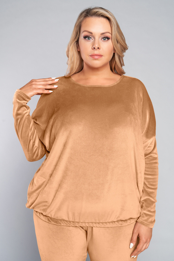 Juga Komplet Damski dł. rękaw, dł. spodnie Italian Fashion camel