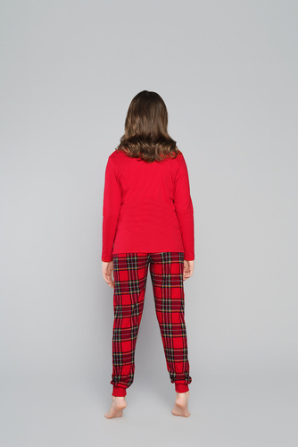 Santa Italian Fashion Piżama dla dziewczynki- zielona