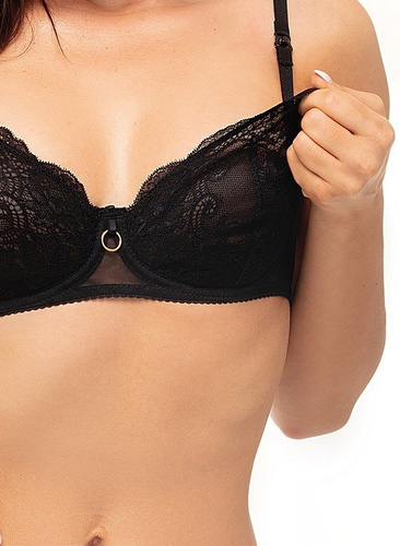 Mama Grace Soft Black miękki biustonosz do karmienia Momtobe czarny