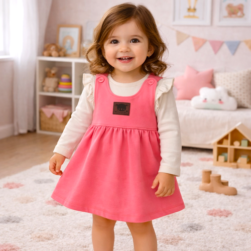 ABN-5645 Sukienka niemowlęca Nini Słodka Koala 95% bawełna organiczna Polska