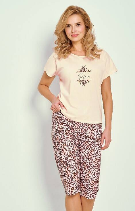 3320 Chrissy Piżama Damska Taro- beżowa