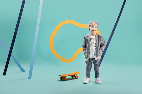 Fun Time Pinokio Legginsy niemowlęce - niebieski