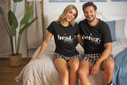 5341 "The best" Piżama Damska Doctor Nap - black