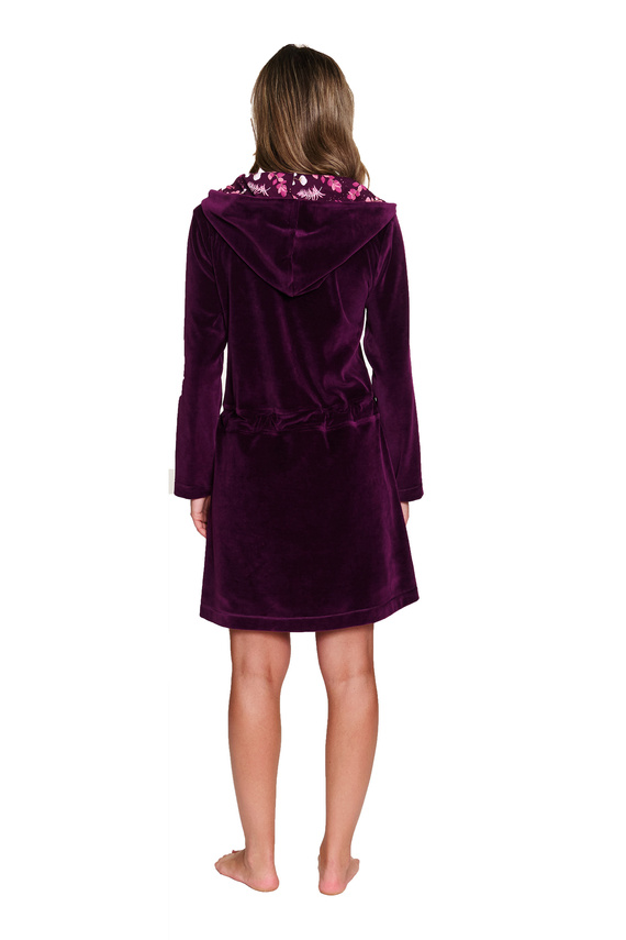 Szlafrok damski Doctor Nap SWO.1008.burgundy