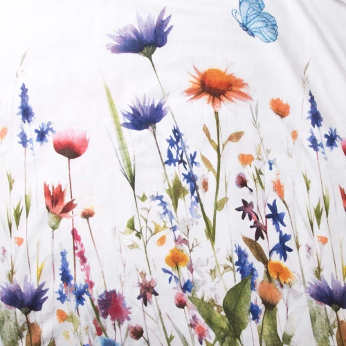 31512/1 Pościel flanelowa Flanelove Darymex biała kolorowa kwiaty– komplet, 100% bawełna, ciepła i miękka