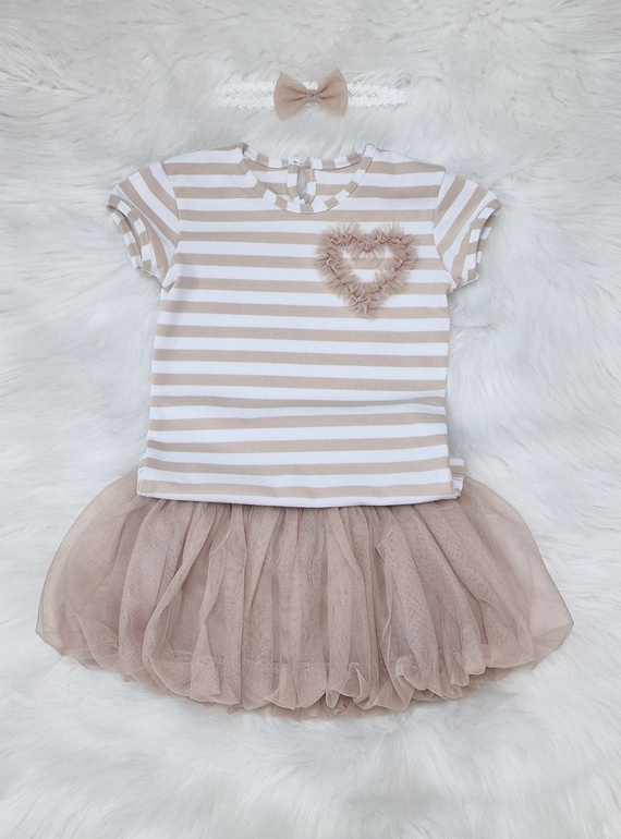 Gracja Spódniczka tiulowa Bambarillo beżowy