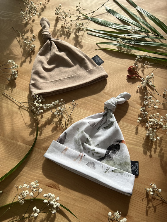 Czapka niemowlęca Sawanna - Makaszka