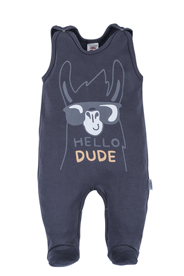 "Hello Dude G" Makoma Śpiochy niemowlęce grafitowy