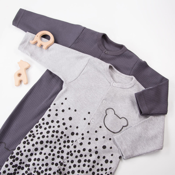 Magic Eevi Pajac z nadrukiem- szary