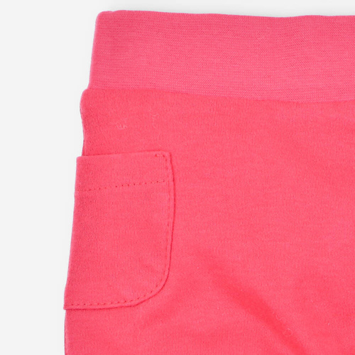 ABN-4048/KOR Kolorowy Las Spodnie dresowe z bawełny organicznej Nini malinowy